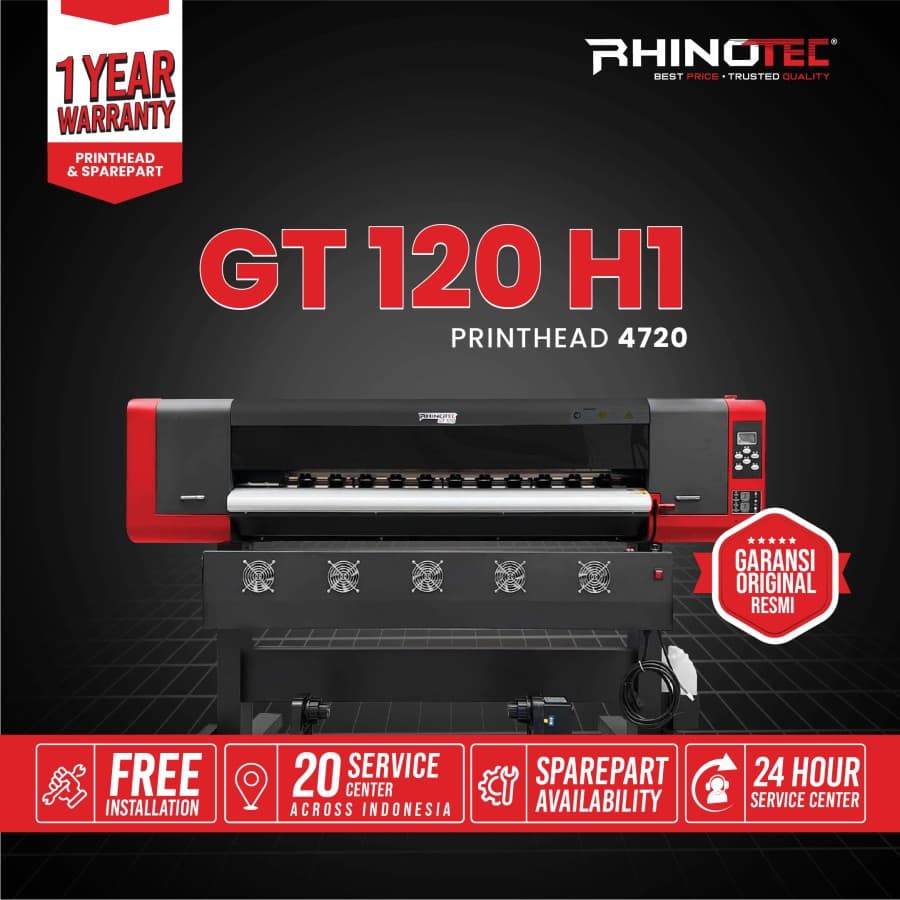 Mesin Printing Sublimasi Rhinotec GT 120 Single Head Sublimation Print