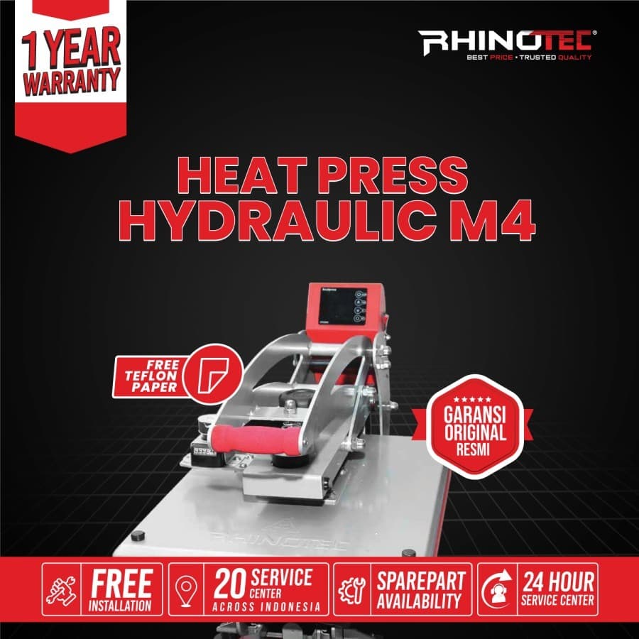 Rhinotec Mesin Press New Hydraulic 40 x 50 ( RTP-04 )